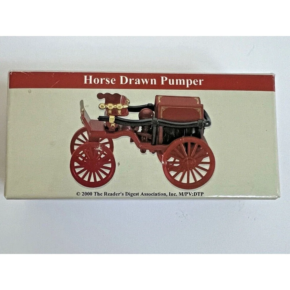 Reader’s Digest 2000 Horse Drawn Pumper High Speed Vintage Truck NIB